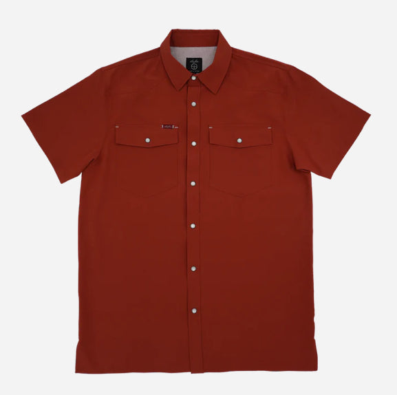 San Jac Youth Short Sleeve Performance Shirt - Rust