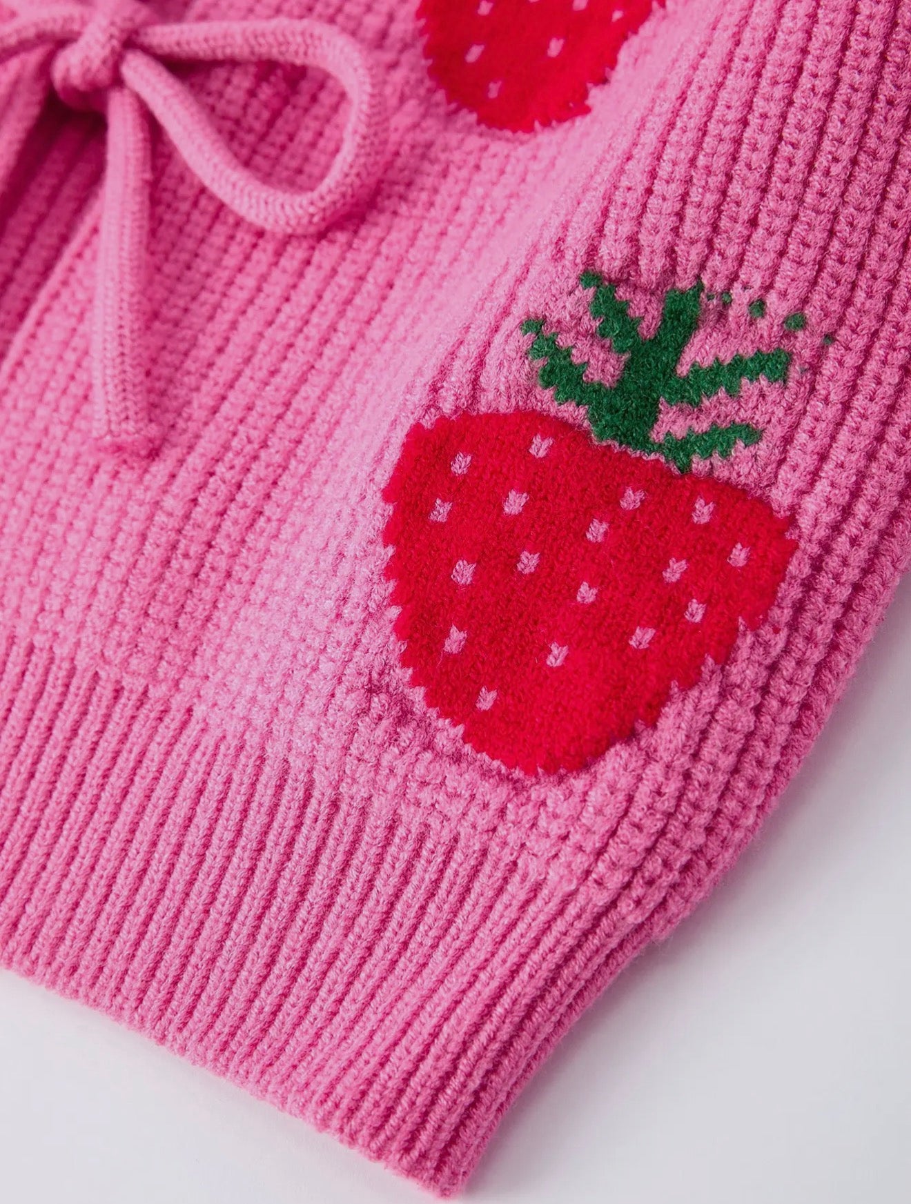 Girls’ Strawberry Cardigan Sweater