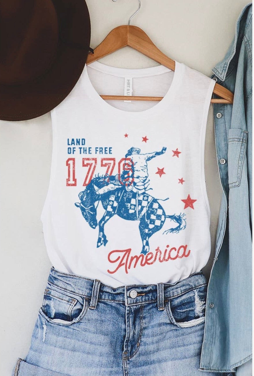 Land Of The Free Tank Top