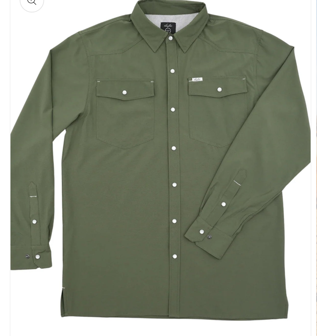 San Jac Youth Long Sleeve Performance Shirt - Olive Green