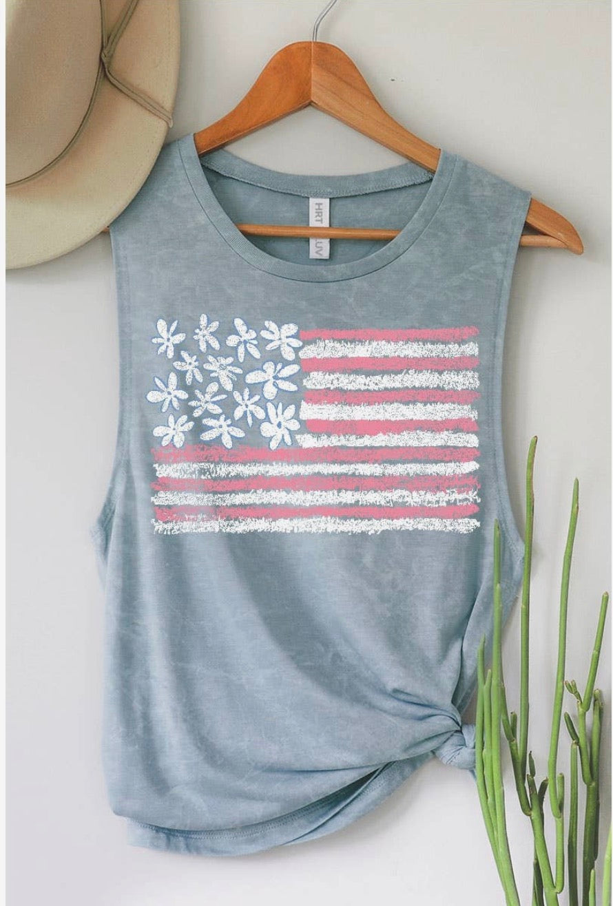 American Flag Tank Top