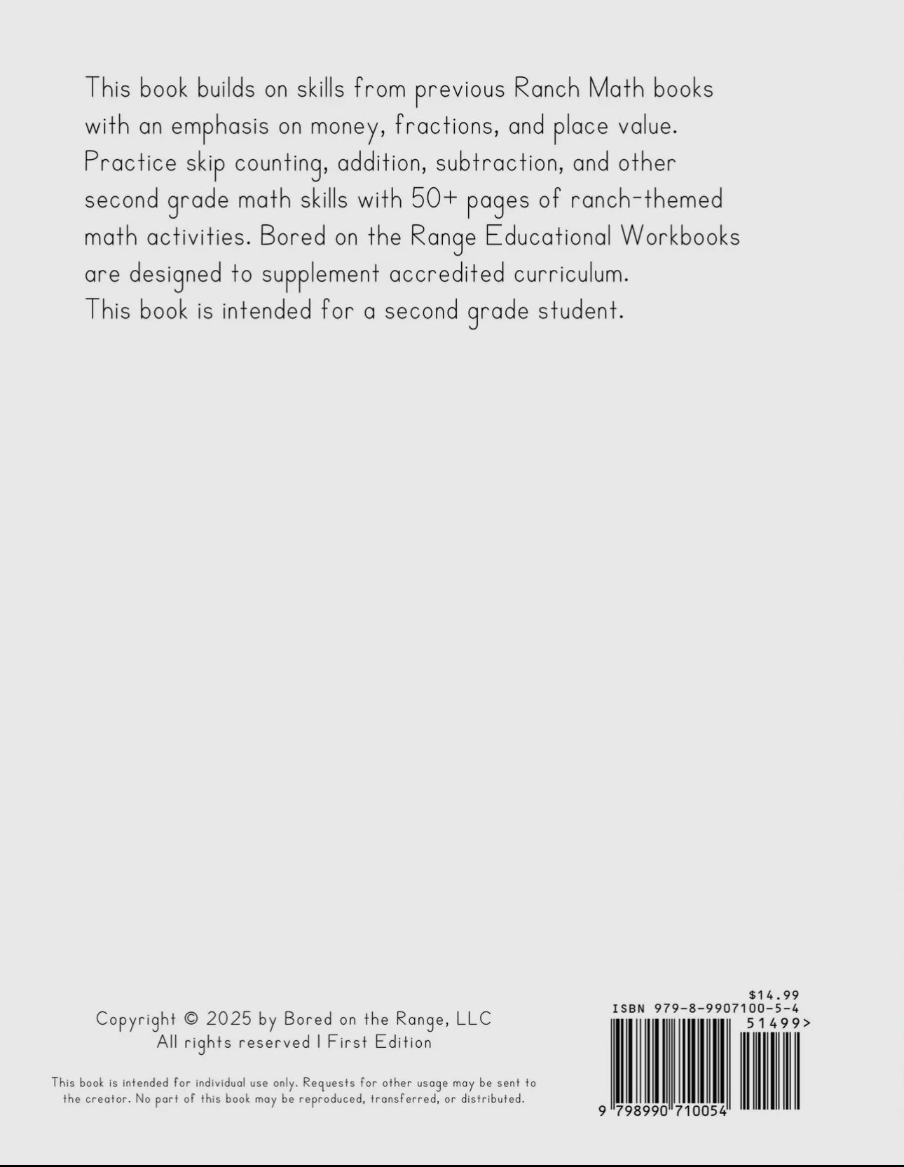 Ranch Math Grade 2: Money, Fractions, and Place Value