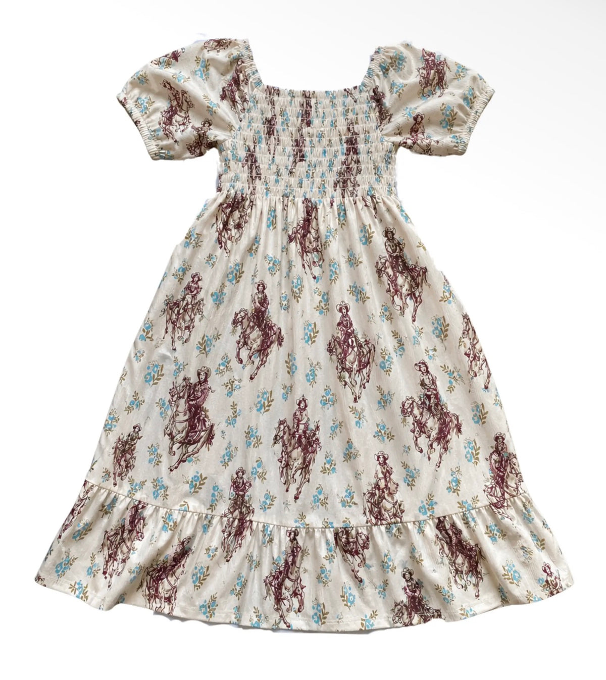 Ivory Floral Cowgirl Dress