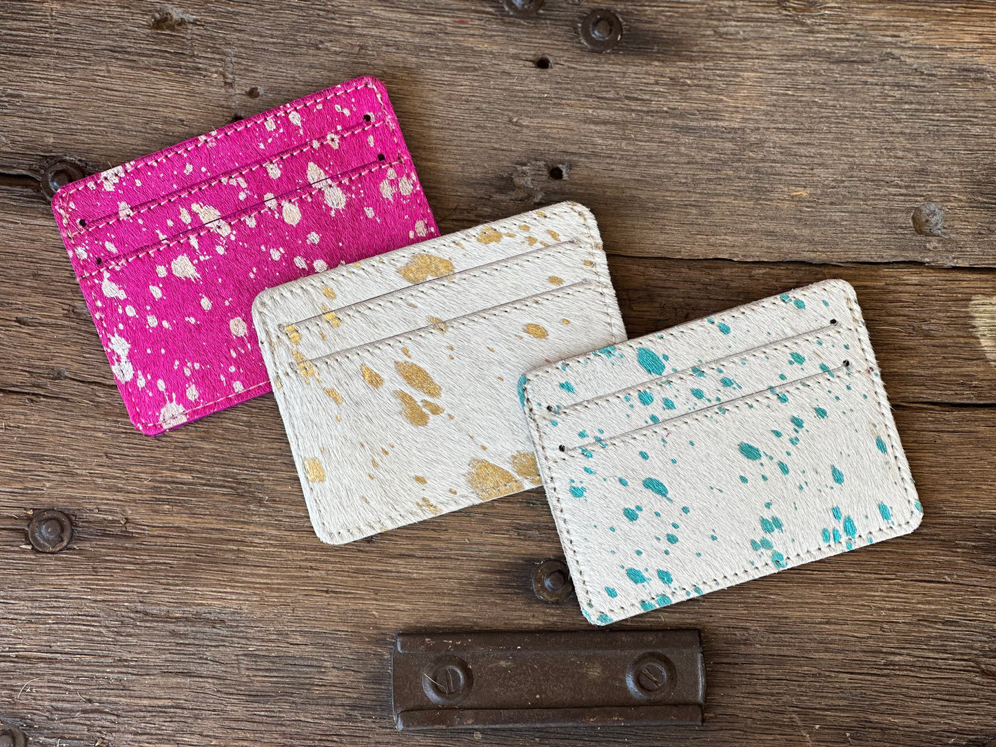 Cowhide Credit Card/Money Holder