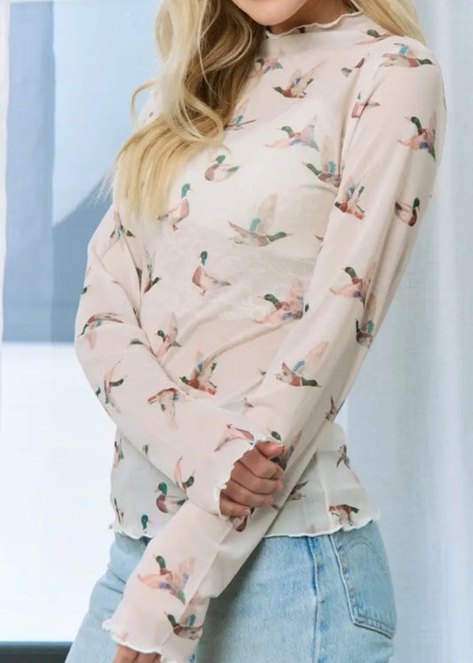 Mallard Mesh Top