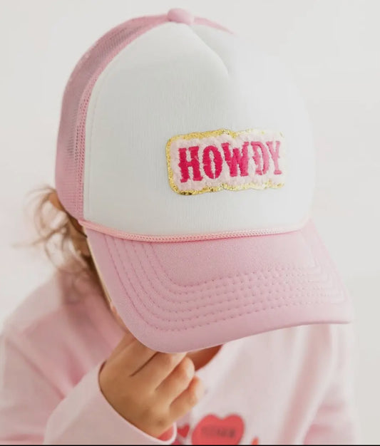 Kids Howdy patch trucker hat