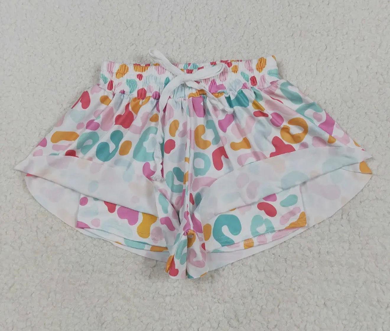 Girls’ Multi-Colored Leopard Shorts