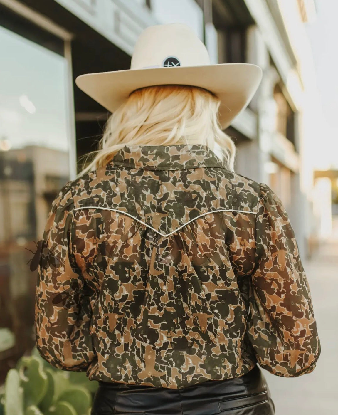 Trophy Wife Camo Top