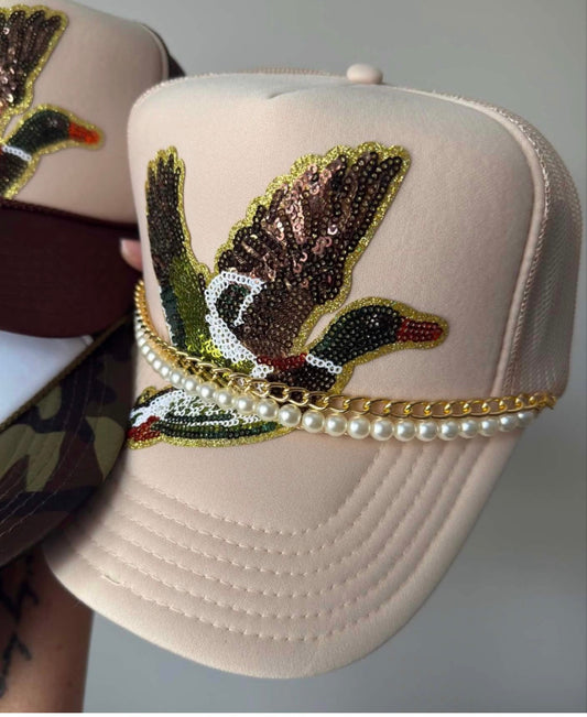 Sequin Mallard Trucker Hat