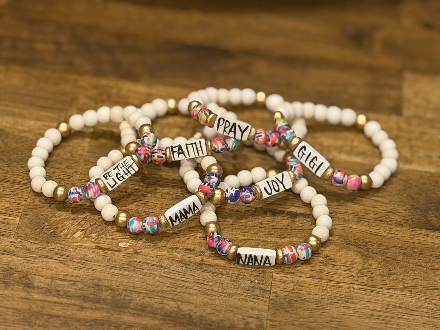 Affirmation Word Beaded Bracelets