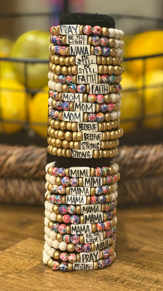 Affirmation Word Beaded Bracelets