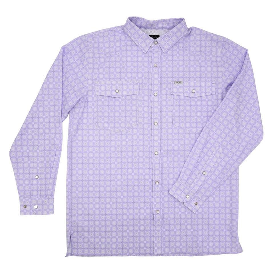 San Jac Youth long sleeve performance shirt- lavender
