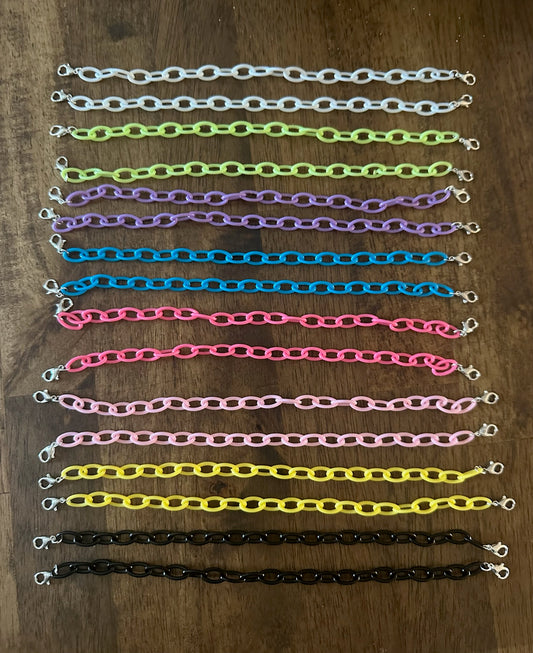 Oval Acrylic Trucker Hat Chains